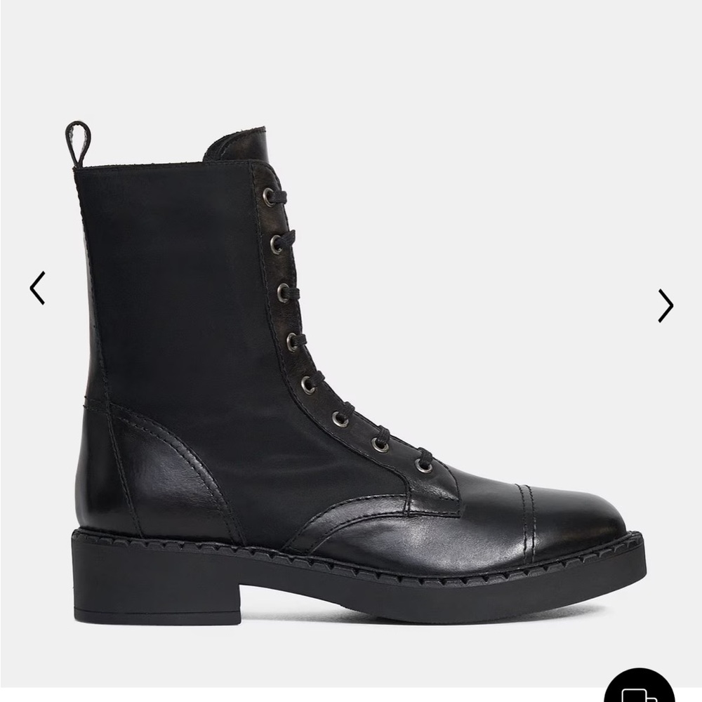 Theory Women’s black combat boots size 7